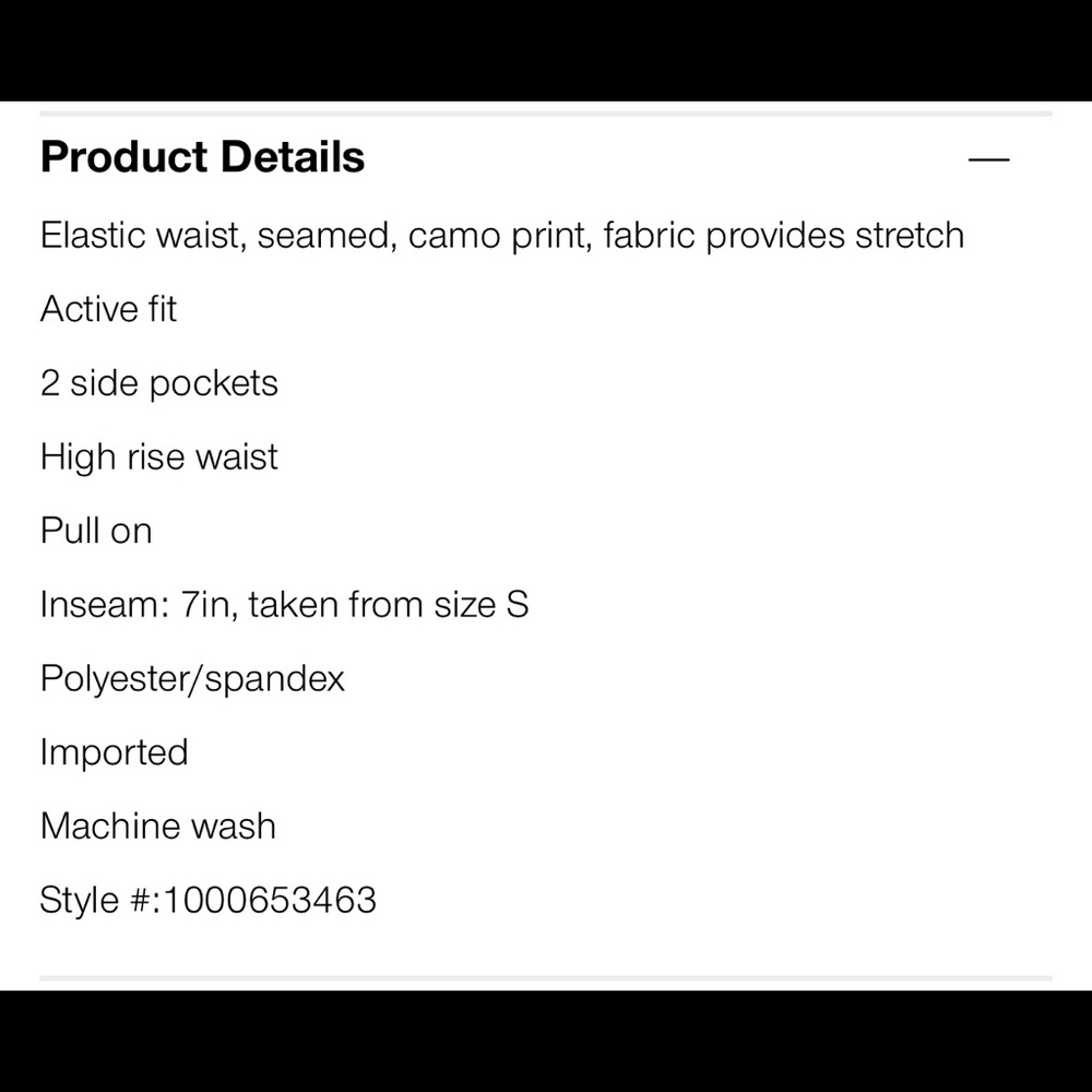 YOGALICIOUS Shorts Lux High Rise Side Pockets Bike Tights Leggings Black Camo XS - Picture 3 of 7